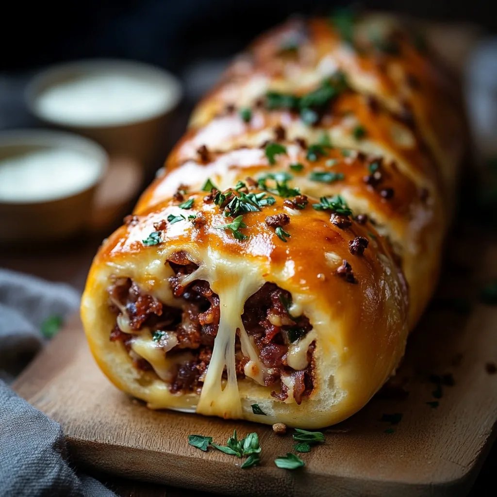Hackfleisch-Käse-Rolle
