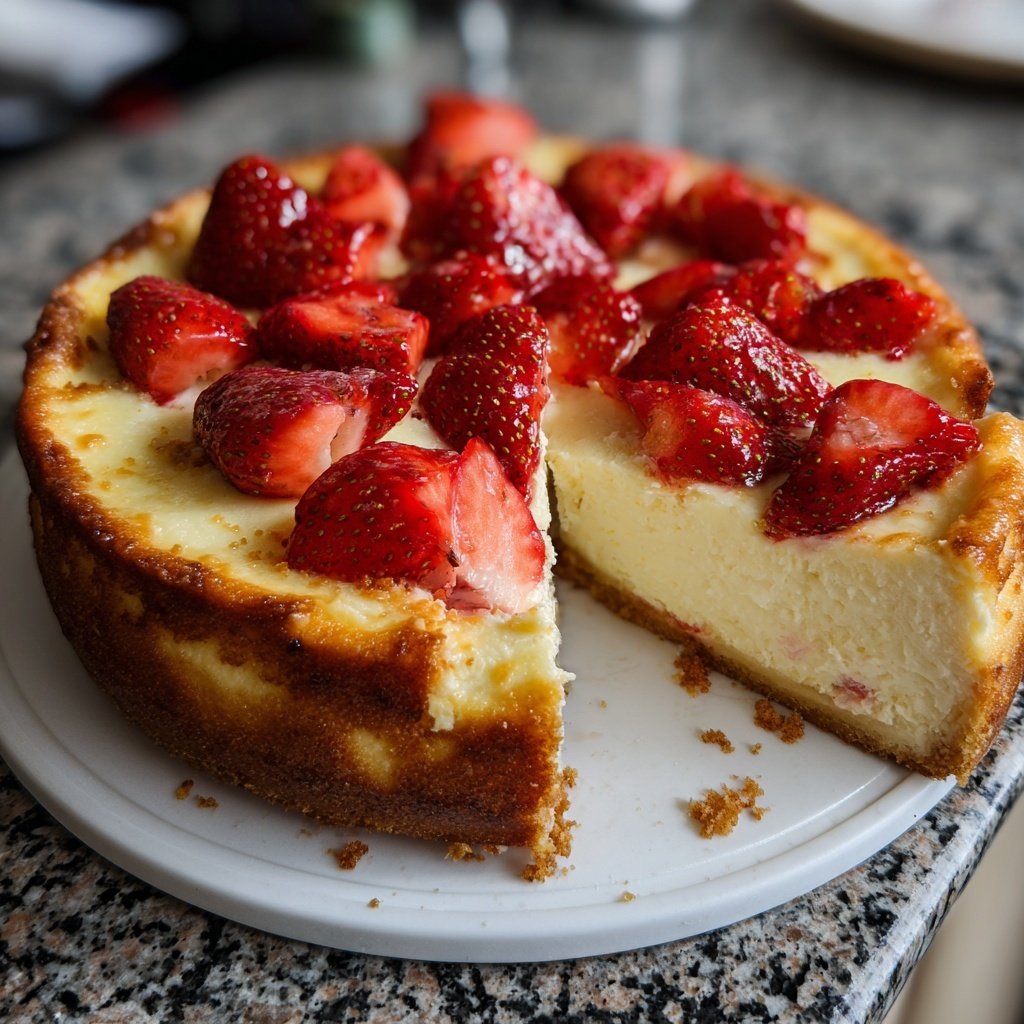 Erdbeerkuchen Mit Quarkfüllung