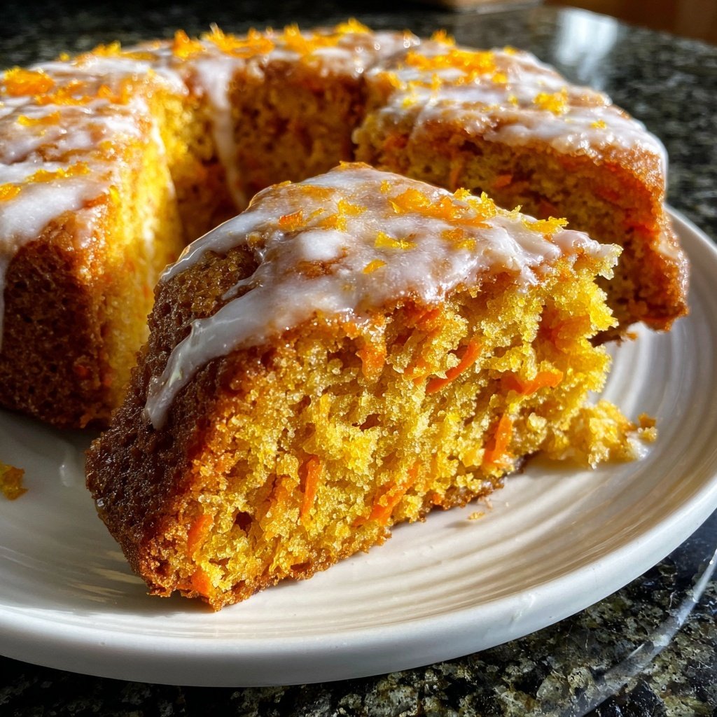 Saftiger Karottenkuchen Mit Orangenabrieb