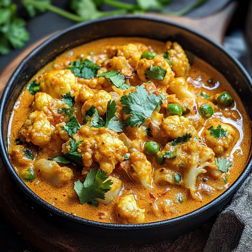 Cremiger Blumenkohl-Curry aus dem Backofen
