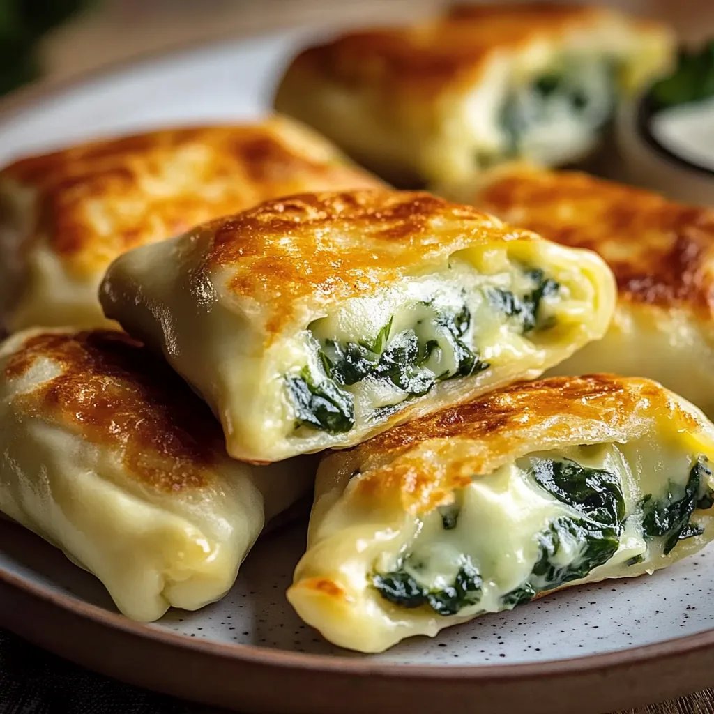 Kartoffeltaschen mit Spinat