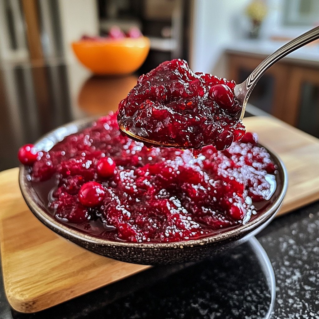 Hausgemachte Orangen-Cranberry-Soße