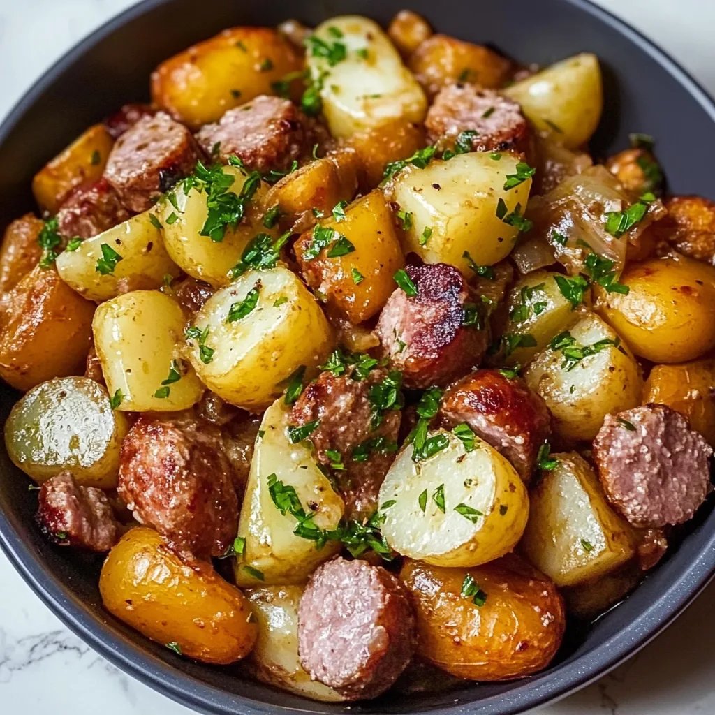 Wurst Bohne Kartoffel Auflauf