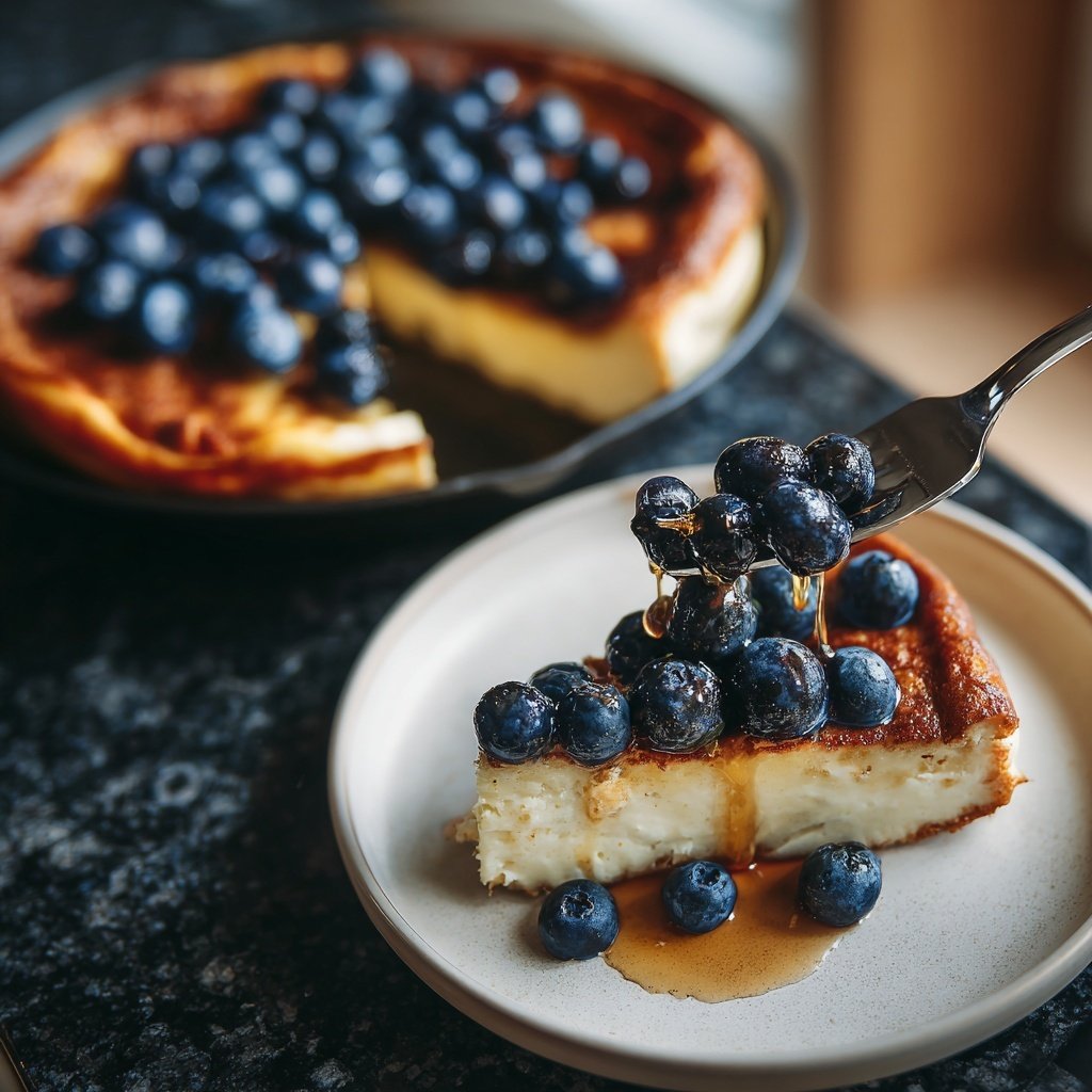 Pfannkuchen mit Heidelbeeren