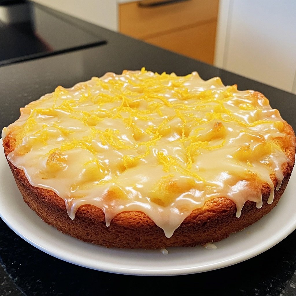 Zitronenkuchen mit Magerquark