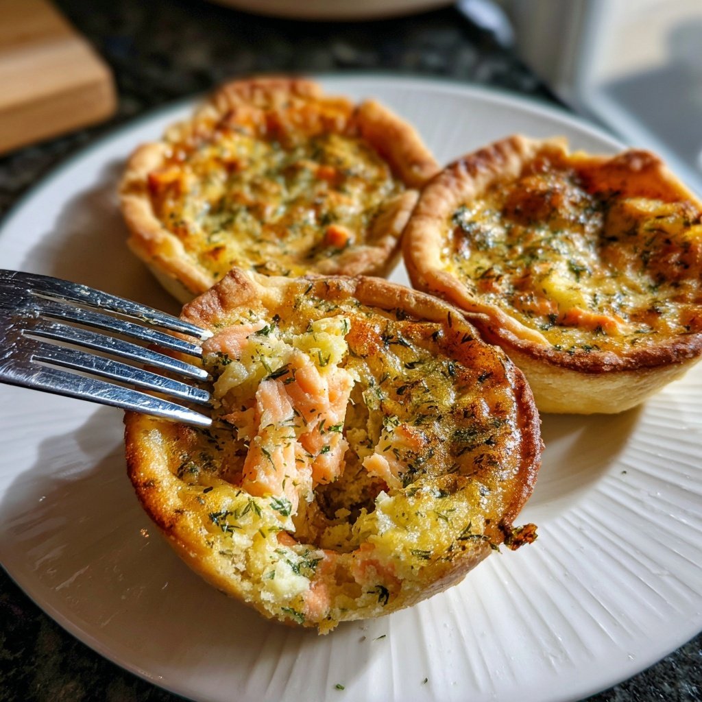 Mini-Quiches mit Lachs