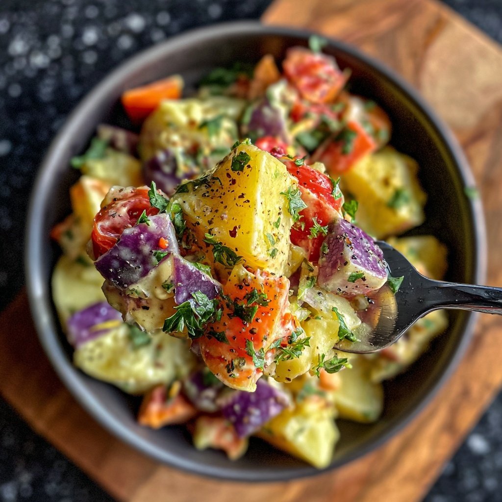 Bunter Kartoffelsalat Zum Grillen