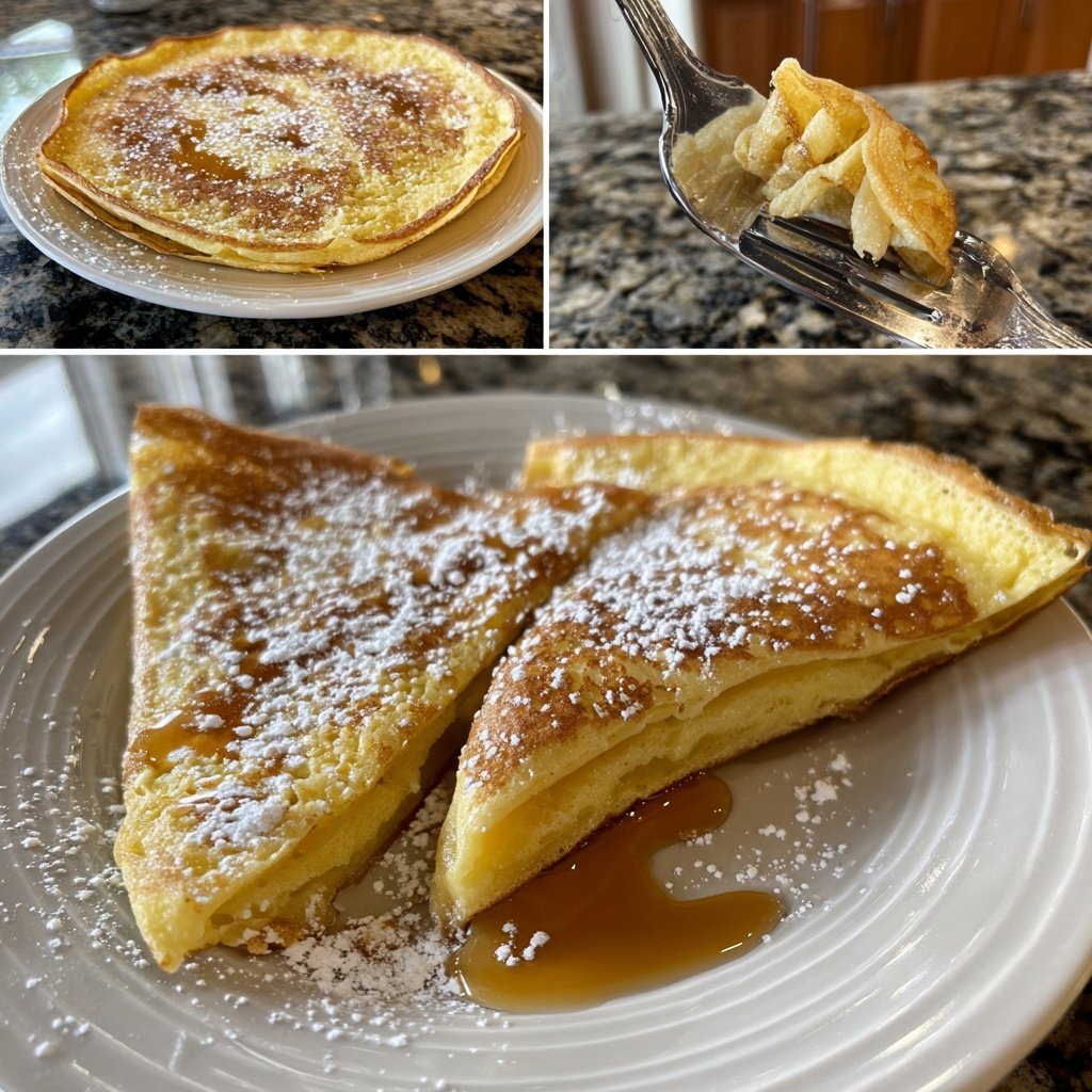 Pfannkuchen dünn ausgebacken