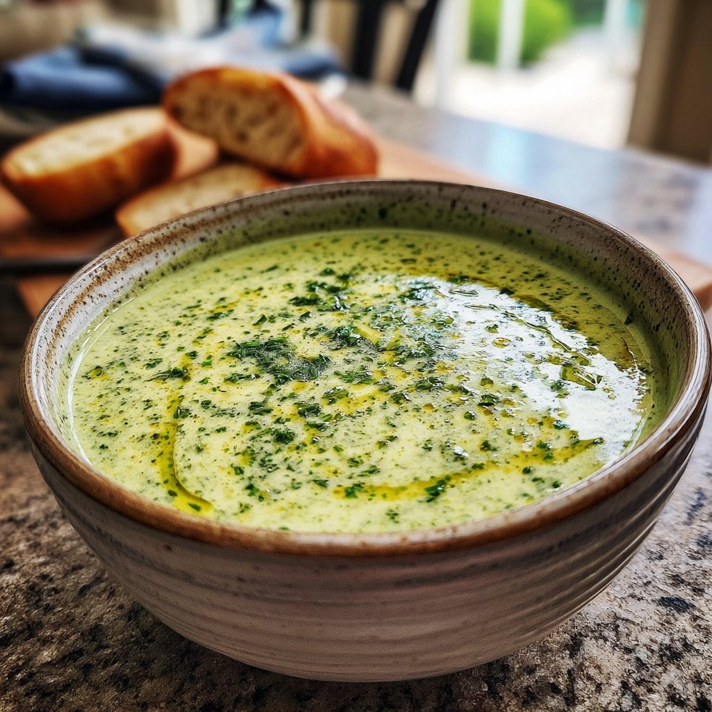 Brokkoli Suppe Mit Kräuteröl