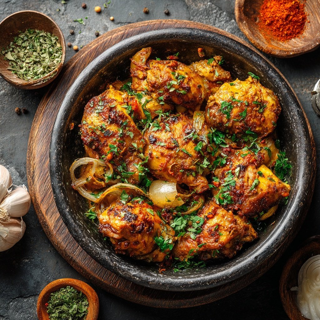 Internationale Küche Marokkanisches Hähnchen-Tagine