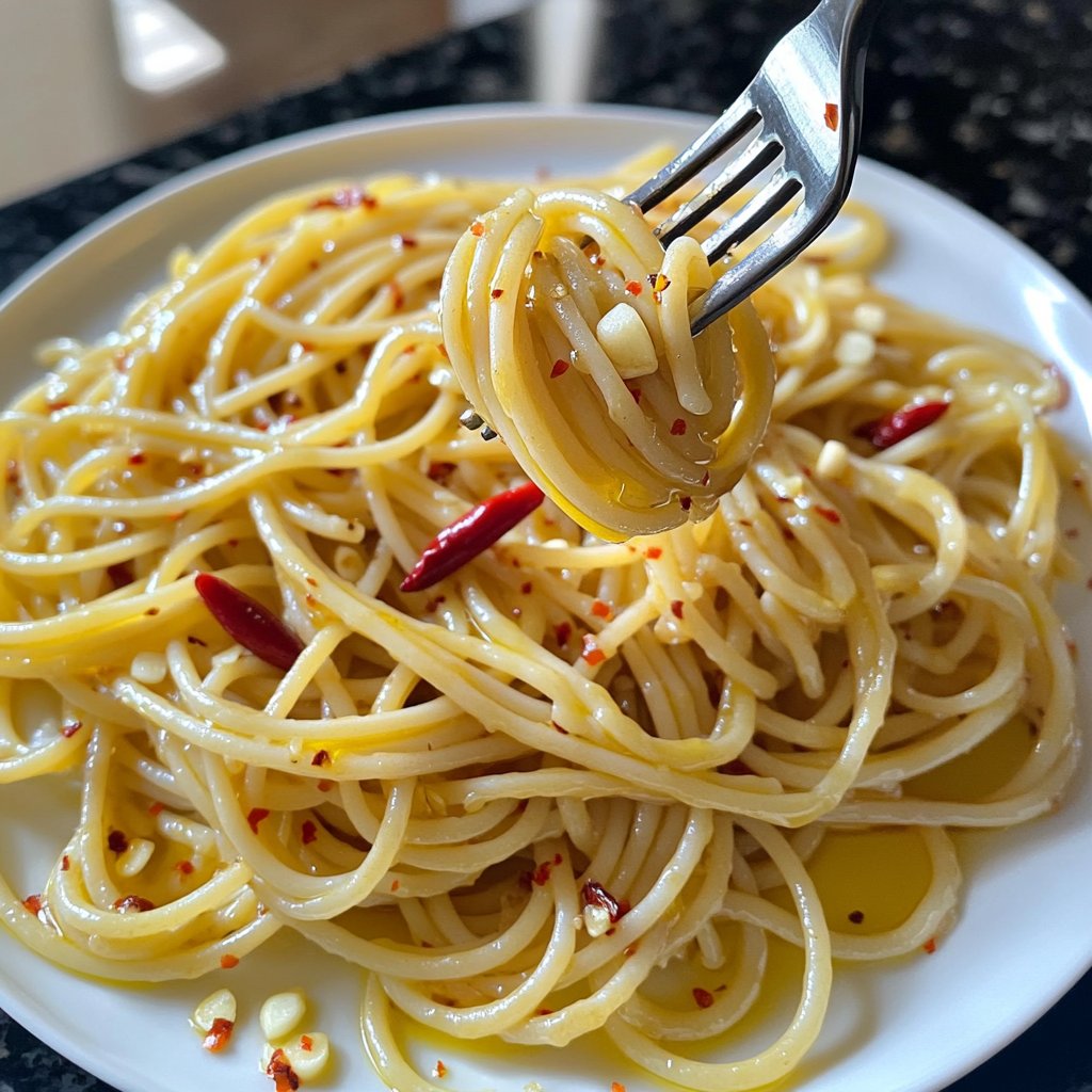 Spaghetti Aglio e Olio mit Chili