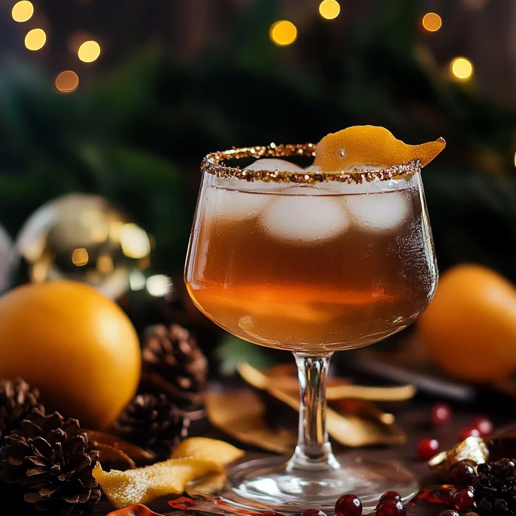 Weihnachtlicher Lillet-Bratapfel Aperitif