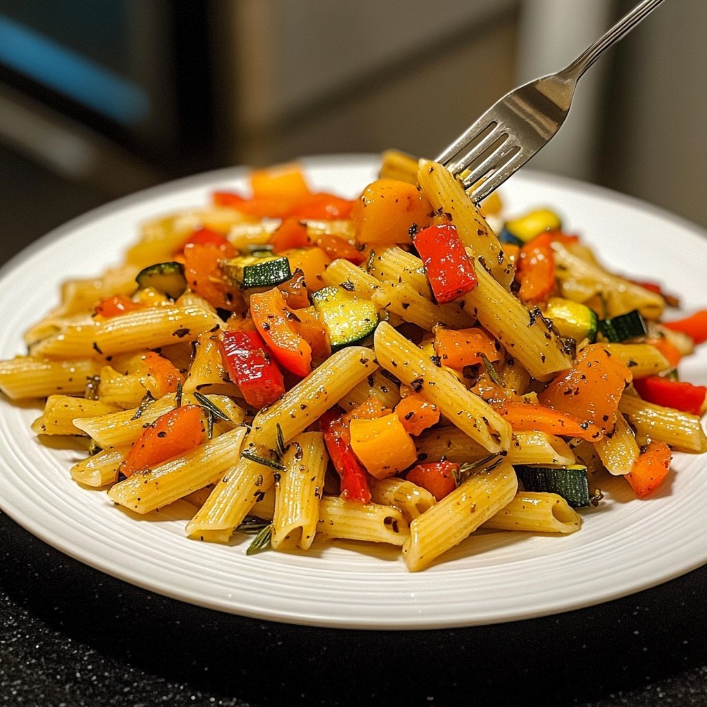 Penne mit Ofengemüse