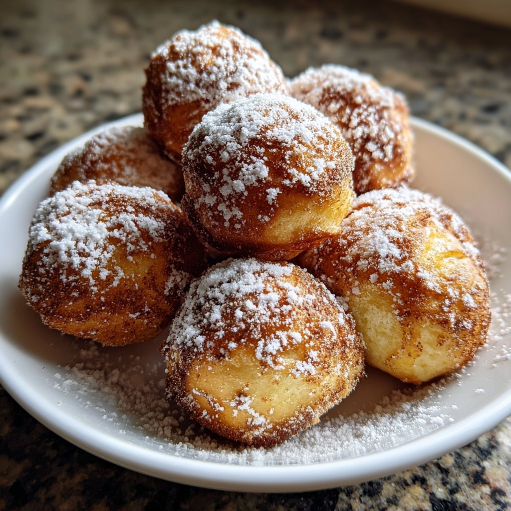 Quarkbällchen mit Zimt