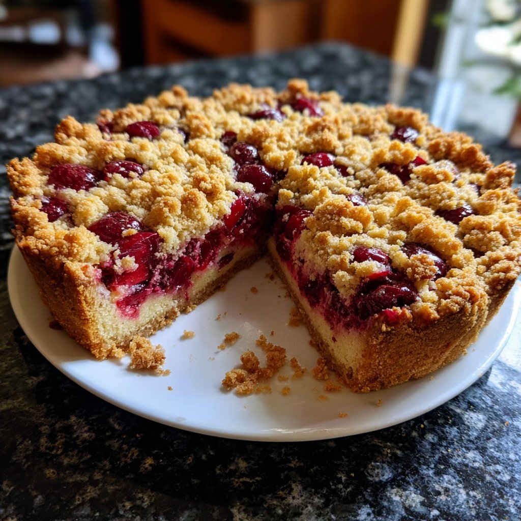 Streuselkuchen Mit Kirschen