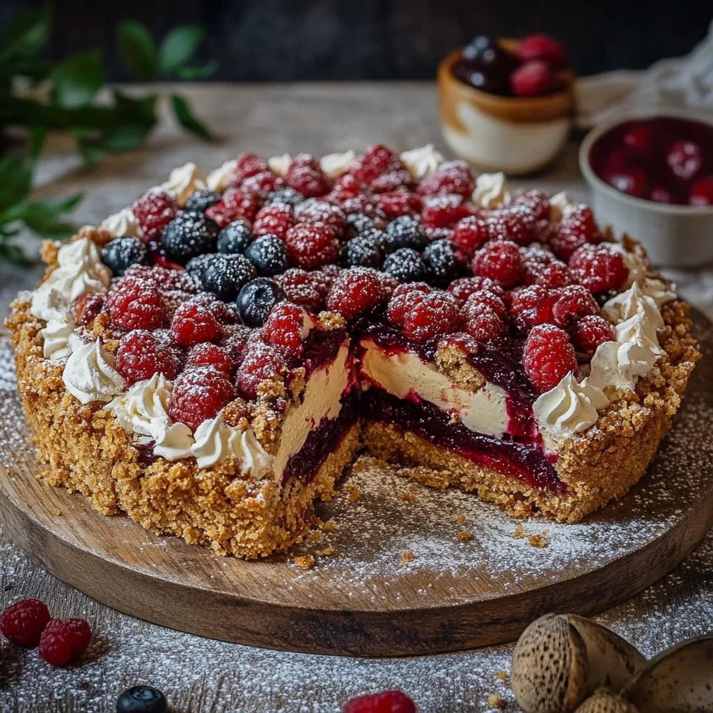 Spekulatius Torte mit Kirschen