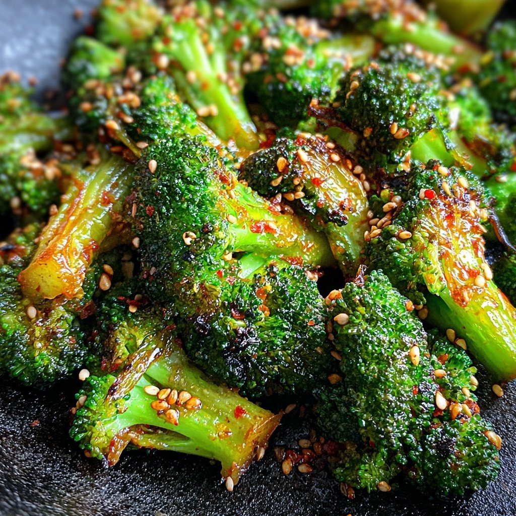 Brokkoli Pfanne Mit Sesam